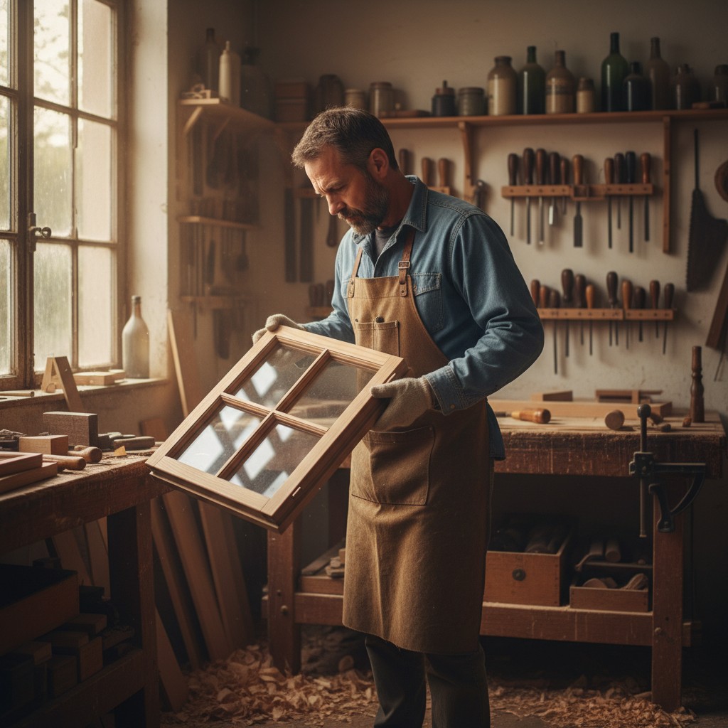 Vincent Morel, artisan menuisier