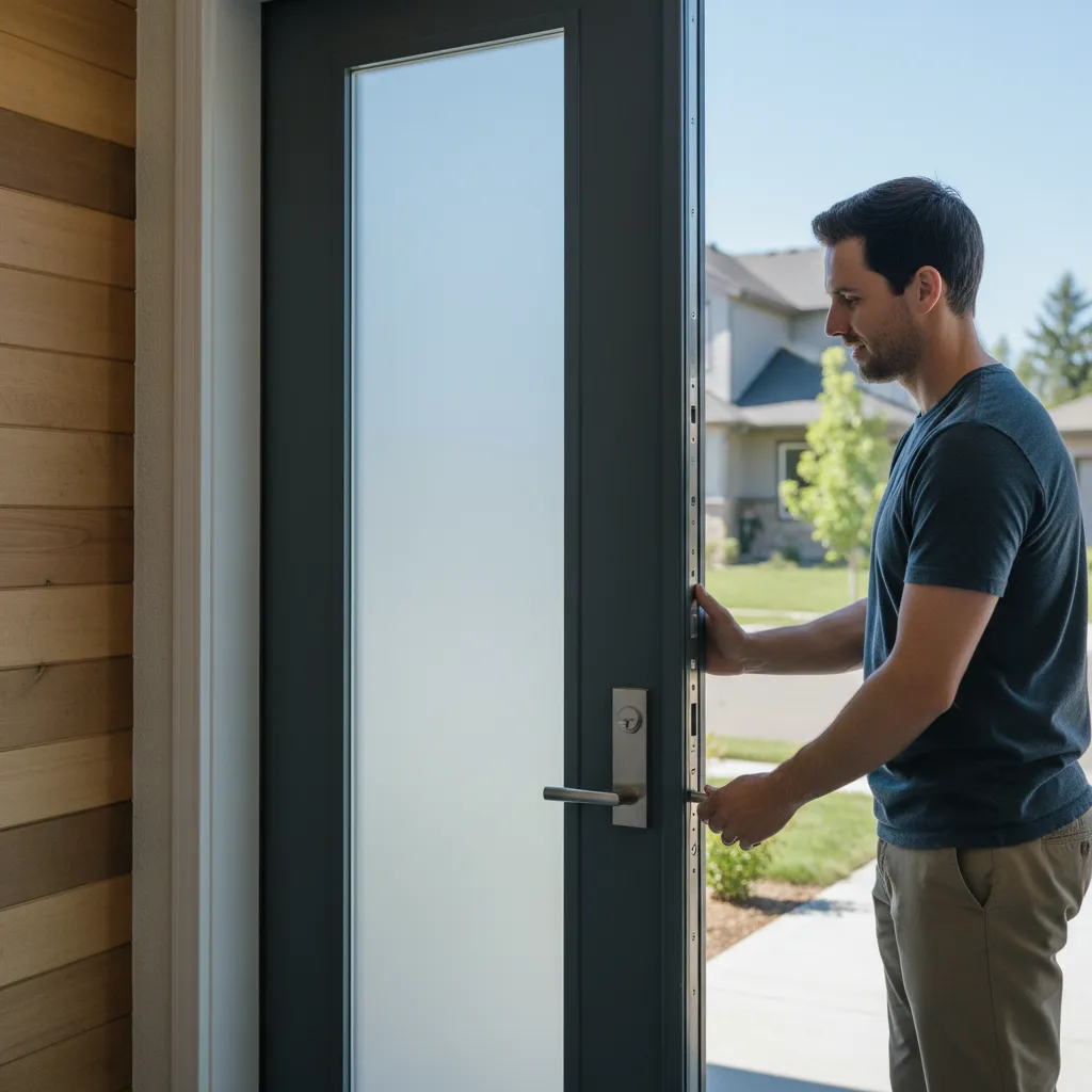 Vérification du fonctionnement de la serrure multipoints après installation