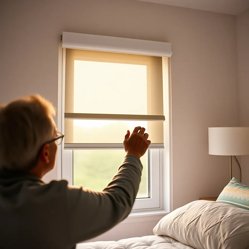 Réglage des coulisses d'un volet roulant solaire par un installateur professionnel