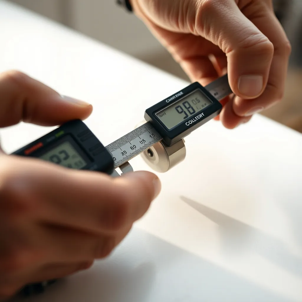 Mesure précise du cylindre depuis le trou de fixation central vers chaque extrémité