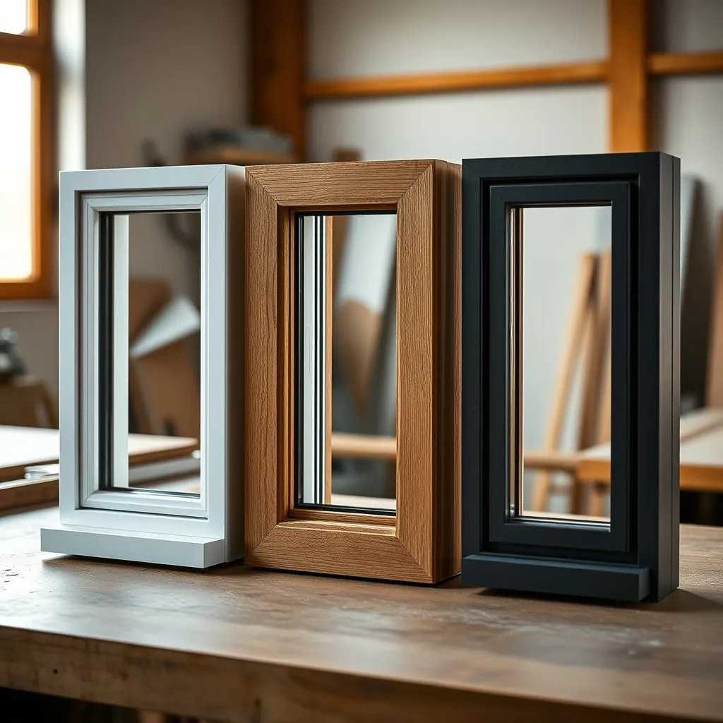 Comparaison des profilés PVC, bois et aluminium pour fenêtres double vitrage