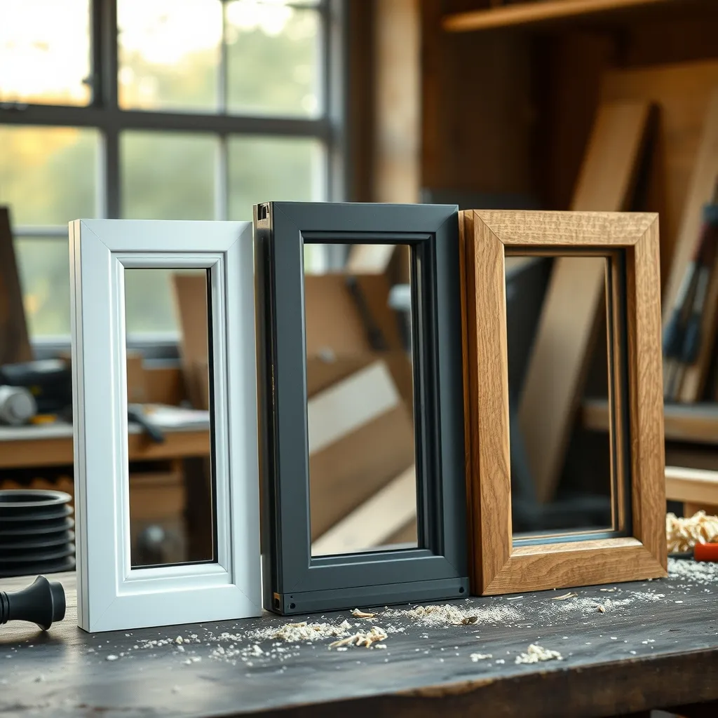 Comparatif des matériaux de châssis : PVC, aluminium et bois pour fenêtres double vitrage