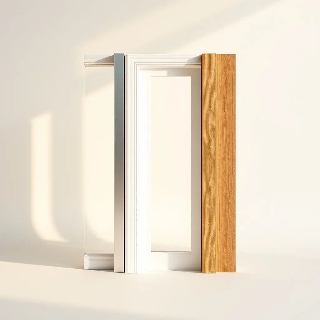 Comparaison des matériaux de baie vitrée : aluminium, PVC et bois