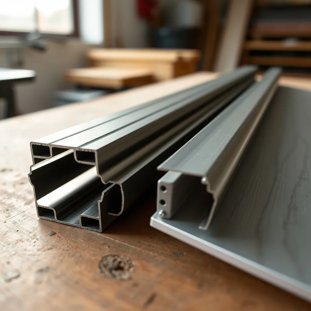 Comparaison des lames d'un rideau métallique acier et d'un volet roulant aluminium