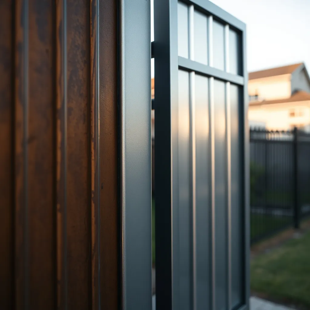 La différence entre un aluminium terni et un aluminium poli avec une cire de protection est visible immédiatement
