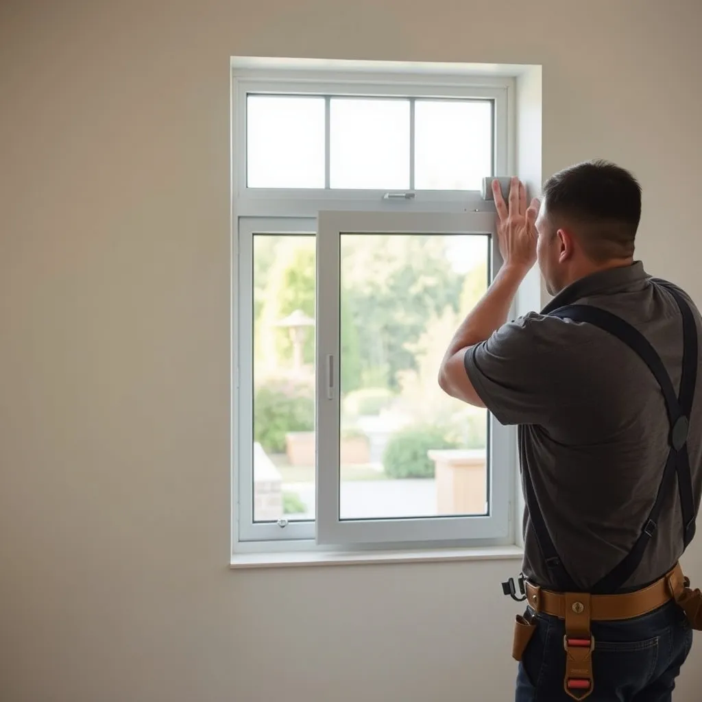 Pose d'une baie coulissante aluminium sur mesure dans un séjour lumineux