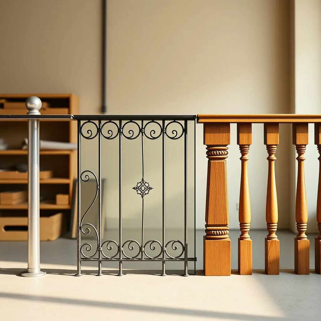 Comparatif des matériaux de garde-corps : aluminium, fer forgé, verre et bois