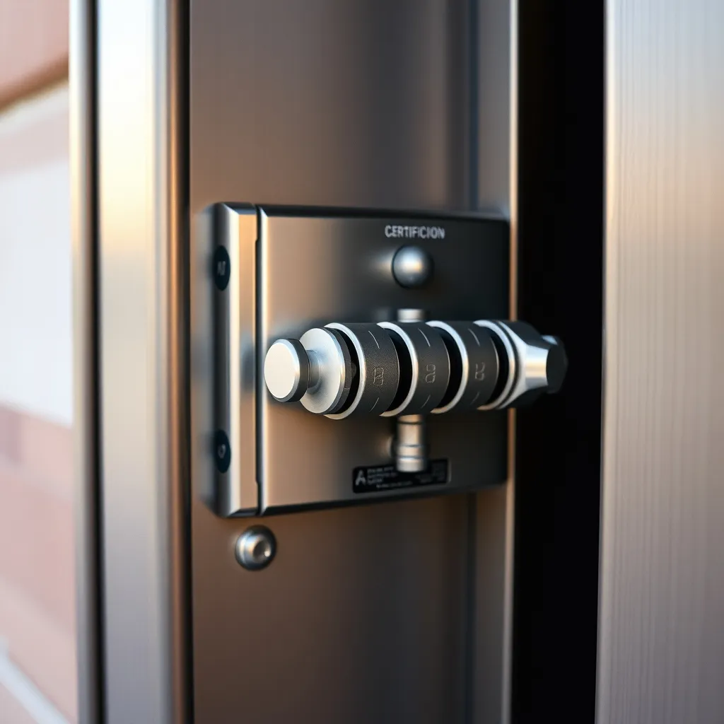 Serrure multipoints certifiée A2P sur une porte blindée Tordjman