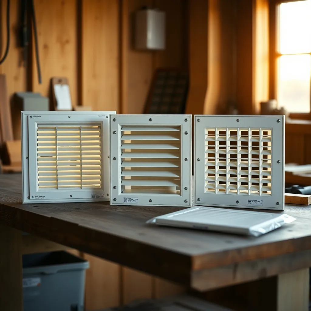Comparatif des trois types de grilles d'aération pour fenêtre bois : fixe, autoréglable et hygroréglable