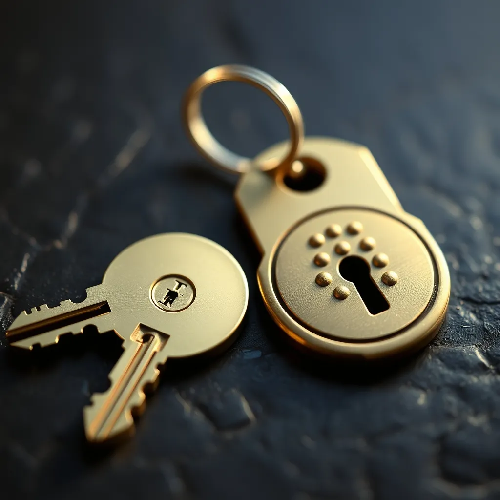 Comparaison entre une clé standard et une clé haute sécurité de porte blindée