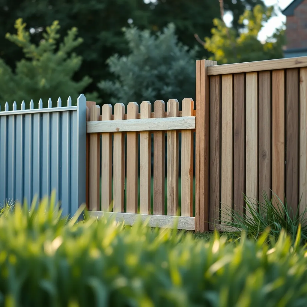 Comparatif visuel de clôtures adaptées à un jardin privatif en copropriété