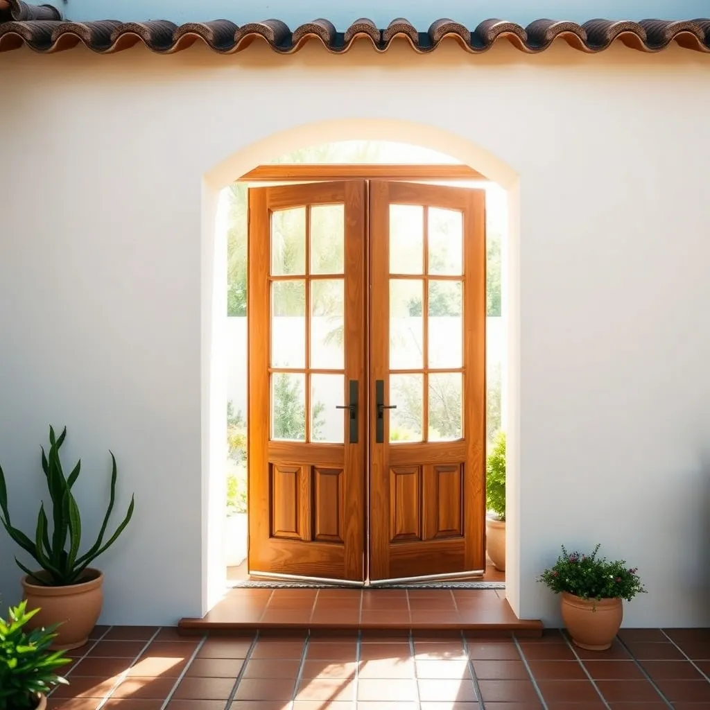 Porte-fenêtre bois sur mesure posée sur une maison de style méditerranéen à Marseille